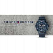  Shop Authentic Tommy Hilfiger Evan Blue Dial Blue Mesh Bracelet Watch for Men - 1710397 - Luxxuri