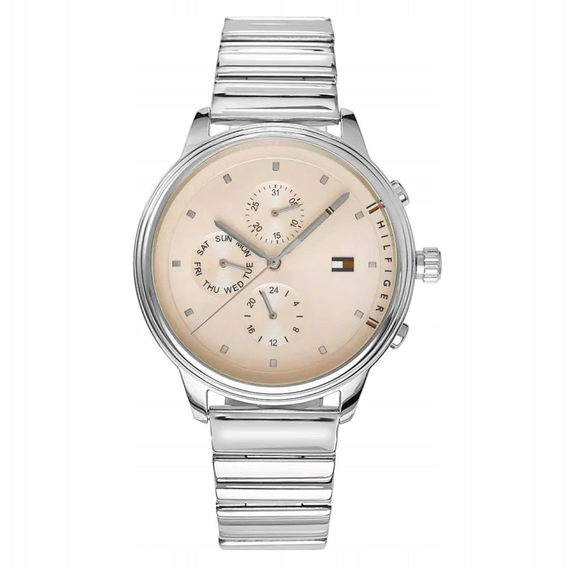  Shop Authentic Tommy Hilfiger Blake Pink Dial Silver Steel Strap Watch for Women - 1781904 - Luxxuri