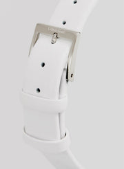  Shop Authentic Calvin Klein Rise White Grey Dial White Leather Strap Watch for Women - K7A231L6 - Luxxuri