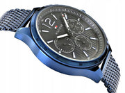  Shop Authentic Tommy Hilfiger Gavin Chronograph Blue Dial Blue Mesh Bracelet Watch for Men - 1791471 - Luxxuri