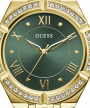  Shop Authentic Guess Cosmo Diamonds Green Dial Gold Steel Strap Watch for Women - GW0033L8 - Luxxuri