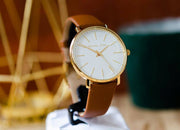 Shop Authentic Michael Kors Pyper Quartz Silver Dial Brown Leather Watch For Women - MK2740 - Luxxuri