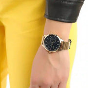  Shop Authentic Tommy Hilfiger Brooke Black Dial Gold Steel Strap Watch for Women  - 1782019 - Luxxuri