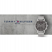  Shop Authentic Tommy Hilfiger Evan Grey Dial Silver Mesh Bracelet Watch for Men - 1710396 - Luxxuri