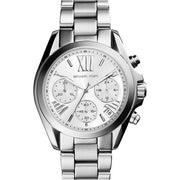  Shop Authentic Michael Kors Bradshaw Silver Dial Silver Steel Strap Watch for Men - MK5535 - Luxxuri