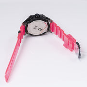  Shop Authentic Versace Icon Active Chronograph Quartz Black Dial Pink Rubber Strap Watch For Men - VEZ700221 - Luxxuri