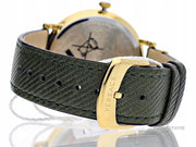  Shop Authentic Versace V-Circle Manifesto Gold Dial Black Leather Strap Watch for Men - VBQ030017 - Luxxuri