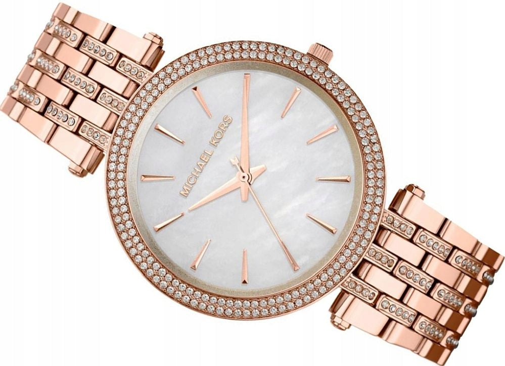  Shop Authentic Michael Kors Darci Mother of Pearl Dial Rose Gold Steel Strap Watch for Women - MK3220 - Luxxuri