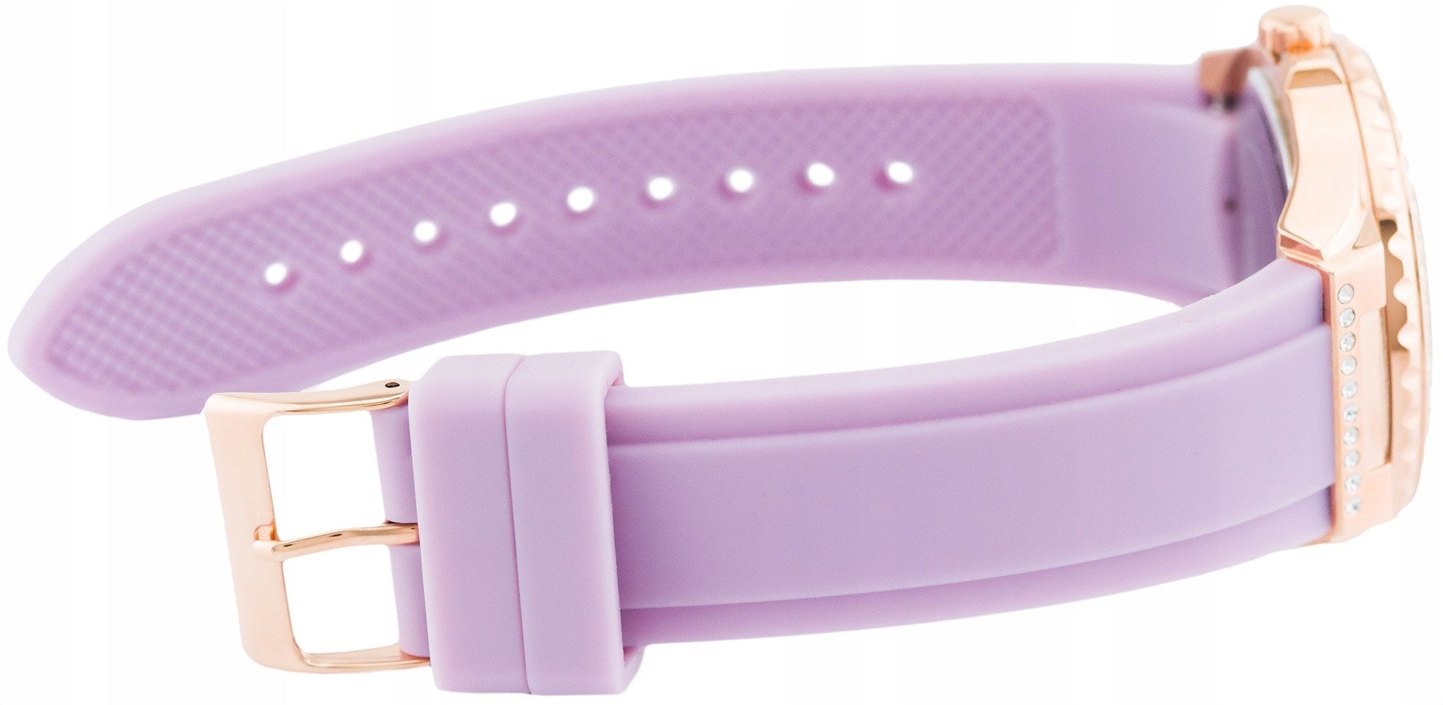  Shop Authentic Guess Starlight Diamonds White Dial Purple Rubber Strap Watch for Women - W0846L6 - Luxxuri