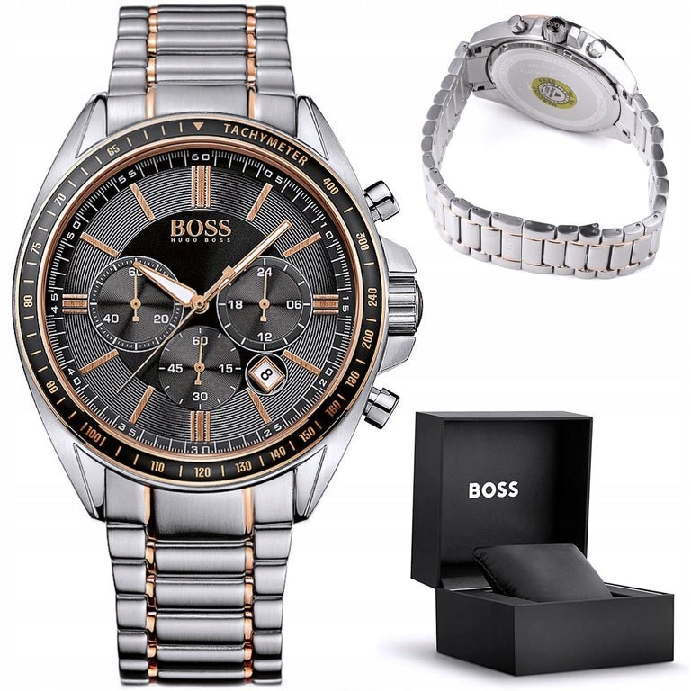  Shop Authentic Hugo Boss Driver Sport Grey Dial Grey Steel Strap Watch for Men - 1513094 - Luxxuri