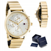  Shop Authentic Tommy Hilfiger Blake White Dial Gold Steel Strap Watch for Women - 1781905 - Luxxuri
