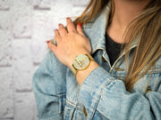  Shop Authentic Guess Iconic Diamonds Gold Dial Gold Mesh Bracelet Watch For Women - GW0477L2 - Luxxuri