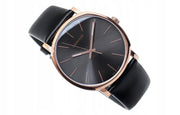  Shop Authentic Calvin Klein Posh Black Dial Black Leather Strap Watch for Men - K8Q316C3 - Luxxuri