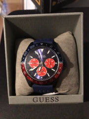  Shop Authentic Guess Odyssey Analog Blue Dial Blue Rubber Strap Watch For Men - W1108G1 - Luxxuri