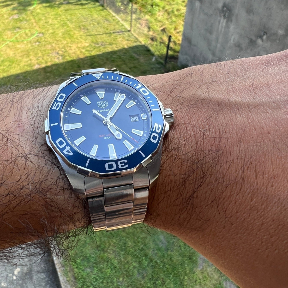  Shop Authentic Tag Heuer Aquaracer Blue Dial Watch for Men - WAY111C.BA0928 - Luxxuri