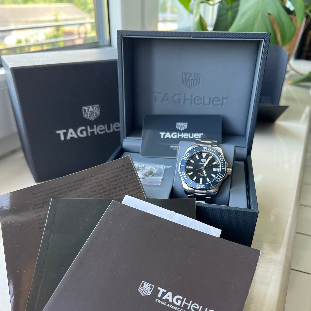  Shop Authentic Tag Heuer Aquaracer Blue Dial Watch for Men - WAY111C.BA0928 - Luxxuri