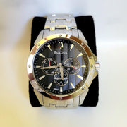  Shop Authentic Bulova Classic Collection Black Dial Silver Steel Strap Watch for Men - 96K107 - Luxxuri