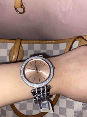  Shop Authentic Michael Kors Darci Orange Dial Silver Stainless Steel Strap Watch for Women - MK3218 - Luxxuri