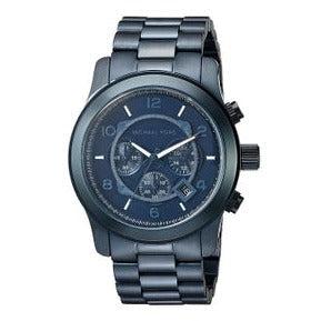  Shop Authentic Michael Kors Runway Chronograph Blue Dial Blue Steel Strap Watch For Men - MK8538 - Luxxuri