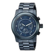  Shop Authentic Michael Kors Runway Chronograph Blue Dial Blue Steel Strap Watch For Men - MK8538 - Luxxuri