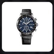  Shop Authentic Hugo Boss Rafale Chronograph Quartz Blue Dial Black Leather Strap Watch For Men - HB1513391 - Luxxuri