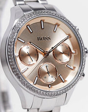  Shop Authentic Hugo Boss Hera Rose Pink Dial Silver Steel Strap Watch for Women - 1502565 - Luxxuri