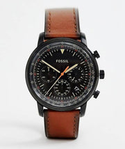  Shop Authentic Fossil Goodwin Luggage Chronograph Black Dial Brown Leather Strap Watch for Men - FS5501 - Luxxuri