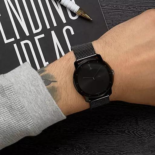  Shop Authentic Movado Bold Black Dial Black Mesh Bracelet Watch For Men - 3600261 - Luxxuri