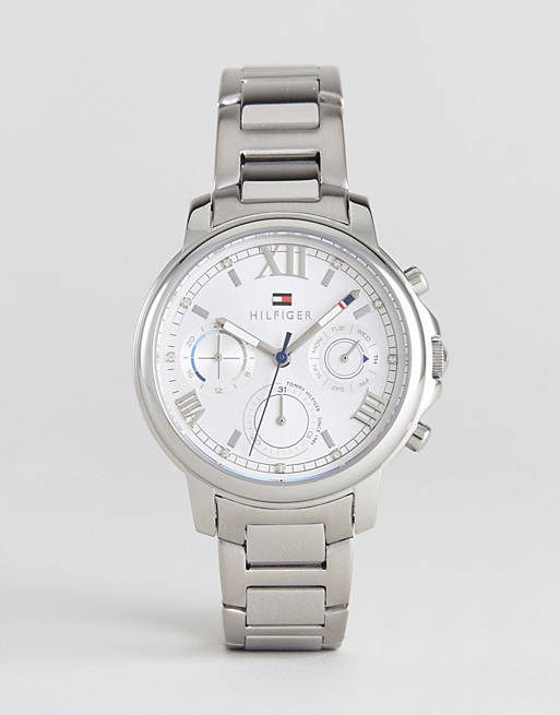  Shop Authentic Tommy Hilfiger Claudia Silver Dial Silver Steel Strap Watch for Women - 1781741 - Luxxuri