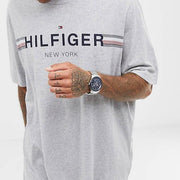  Shop Authentic Tommy Hilfiger Austin Blue Dial Silver Steel Strap Watch for Men - 1791640 - Luxxuri