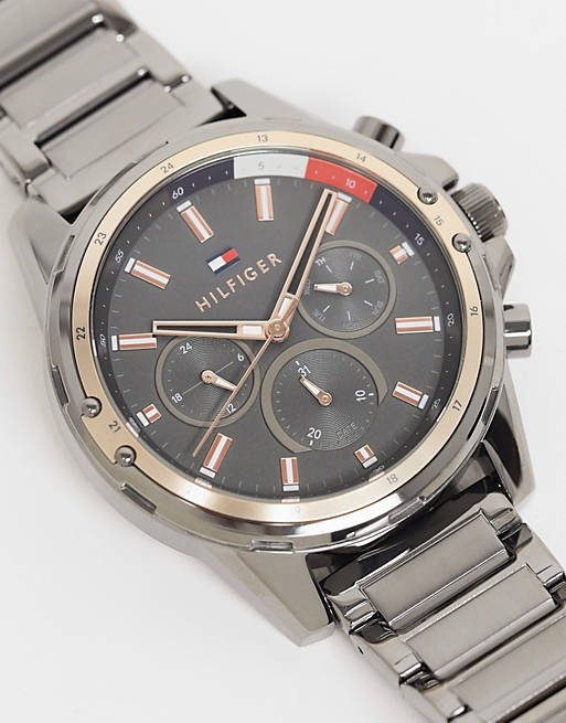  Shop Authentic Tommy Hilfiger Mason Grey Dial Grey Steel Strap Watch for Men - 1791790 - Luxxuri