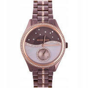  Shop Authentic Michael Kors Lauryn Rose Gold Dial Brown Steel Strap Watch for Women - MK3757 - Luxxuri