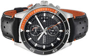  Shop Authentic Fossil Wakefield Chronograph Black Dial Black Leather Strap Watch for Men - CH2953 - Luxxuri