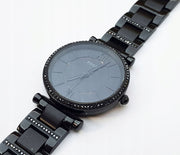  Shop Authentic Fossil Carlie Black Dial Black Steel Strap Watch for Women - ES4488 - Luxxuri