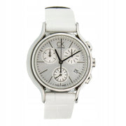  Shop Authentic Calvin Klein Skirt White Dial White Leather Strap Watch for Women - K2U291L6 - Luxxuri