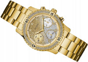  Shop Authentic Guess Confetti Diamonds Silver Dial Gold Steel Strap Watch for Women - W0774L5 - Luxxuri