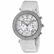  Shop Authentic Michael Kors Parker White Dial White Leather Strap Watch for Women - MK5848 - Luxxuri