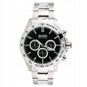  Shop Authentic Hugo Boss Ikon Black Dial Silver Steel Strap Watch for Men - 1512965 - Luxxuri