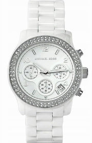  Shop Authentic Michael Kors Runway White Dial White Steel Strap Watch for Women - MK5188 - Luxxuri