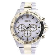  Shop Authentic Hugo Boss Ikon Chronograph Silver Dial Two Tone Steel Strap Watch for Men - 1512960 - Luxxuri
