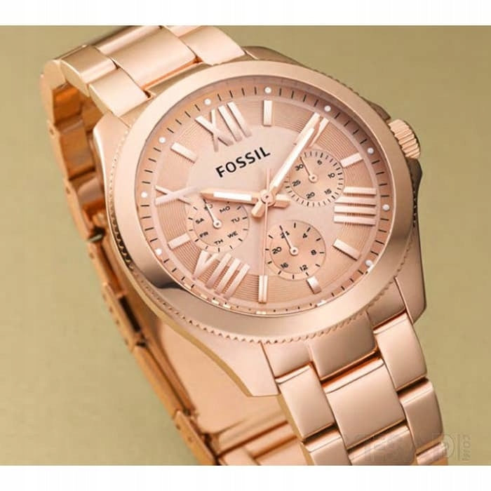  Shop Authentic Fossil Cecile Rose Gold Dial Rose Gold Steel Strap Watch for Women - AM4511 - Luxxuri