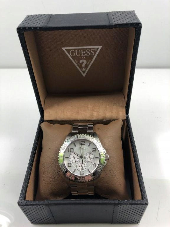  Shop Authentic Guess BFF Multifunction Silver Dial Silver Steel Strap Watch for Women - W0231L1 - Luxxuri