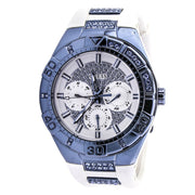  Shop Authentic Guess Luna Diamonds White Dial White Rubber Strap Watch for Women - W0653L2 - Luxxuri