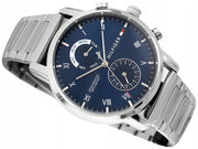  Shop Authentic Tommy Hilfiger Kane Blue Dial Silver Steel Strap Watch for Men - 1710401 - Luxxuri