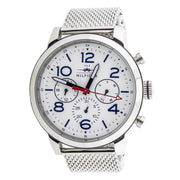  Shop Authentic Tommy Hilfiger Jake Quartz White Dial Silver Mesh Bracelet Watch for Men - 1791233 - Luxxuri