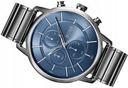  Shop Authentic Hugo Boss Architectural Blue Dial Grey Steel Strap Watch for Men - 1513574 - Luxxuri