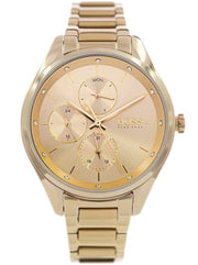  Shop Authentic Hugo Boss Grand Course Gold Dial Gold Steel Strap Watch for Women - 1502584 - Luxxuri