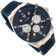  Shop Authentic Guess Poseidon Blue Dial Blue Rubber Strap Watch for Men - GW0057G2 - Luxxuri