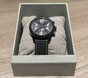  Shop Authentic Guess Marina Chronograph Black Dial Black Rubber Strap Watch for Women - W1025L3 - Luxxuri