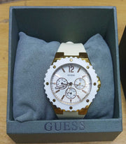  Shop Authentic Guess Overdrive Analog White Dial White Rubber Strap Watch for Women - W10614L2 - Luxxuri